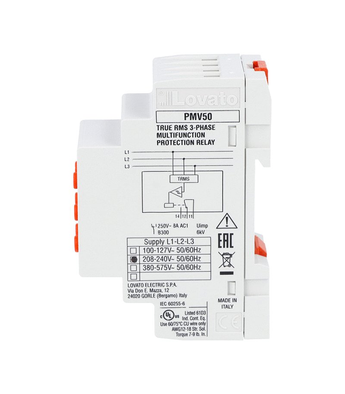 Relais de surveillance de tension Triphasé sans neutre – Image 3