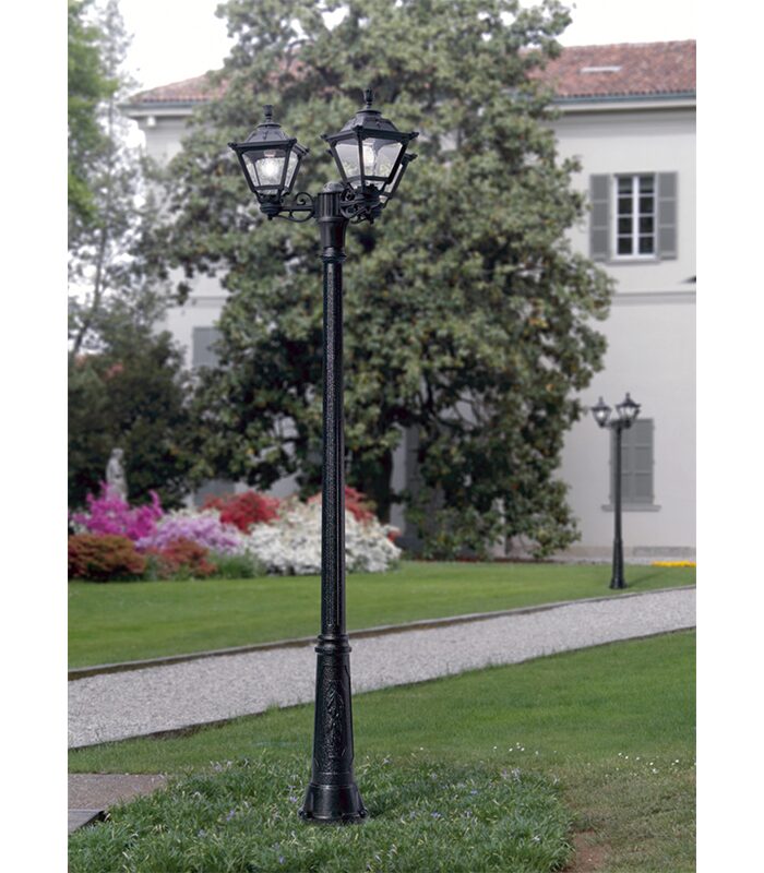 Poteau Eclairage Classique 2 Lanternes 2.43m