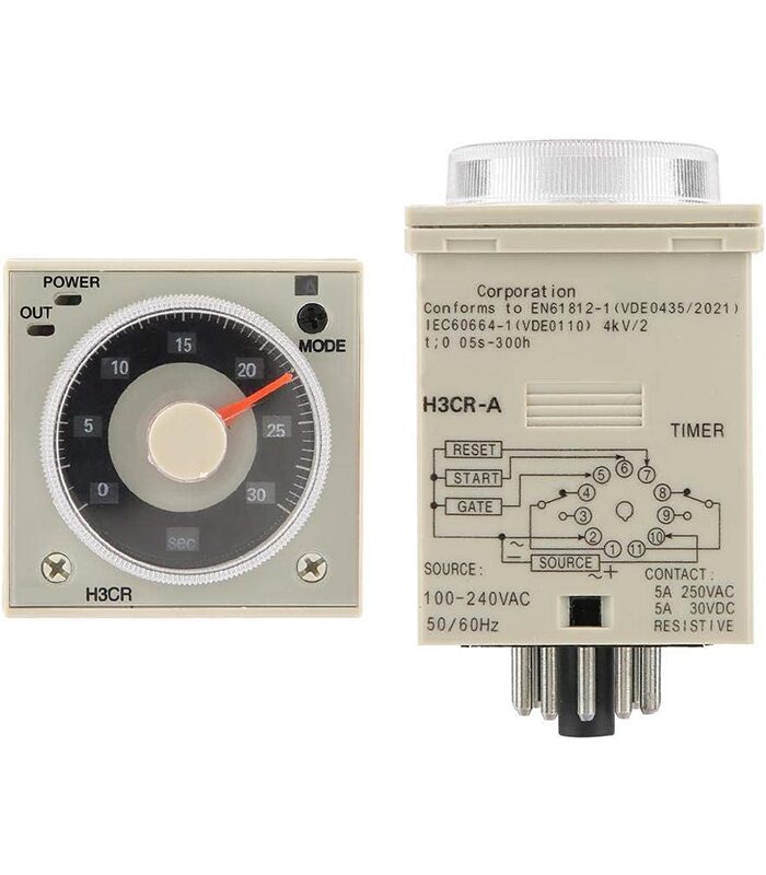 Relais Temporisé Multifonction 1.2s-300h