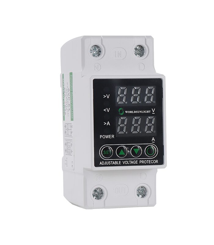 Relais protection sur tension courant 2P 40A