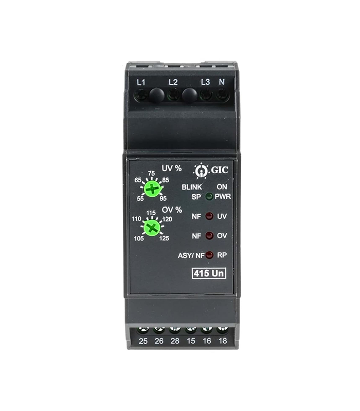 Relais de contrôle de réseaux triphasés MAC04D0100 GIC