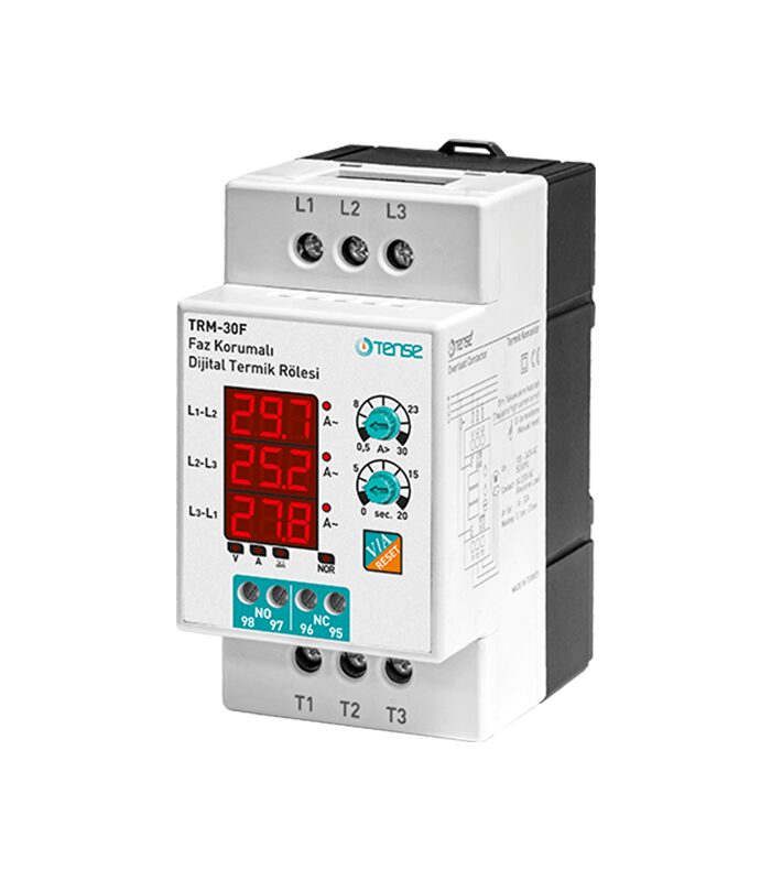 Relais de surcharge numérique TRM-30F pour protection triphasée